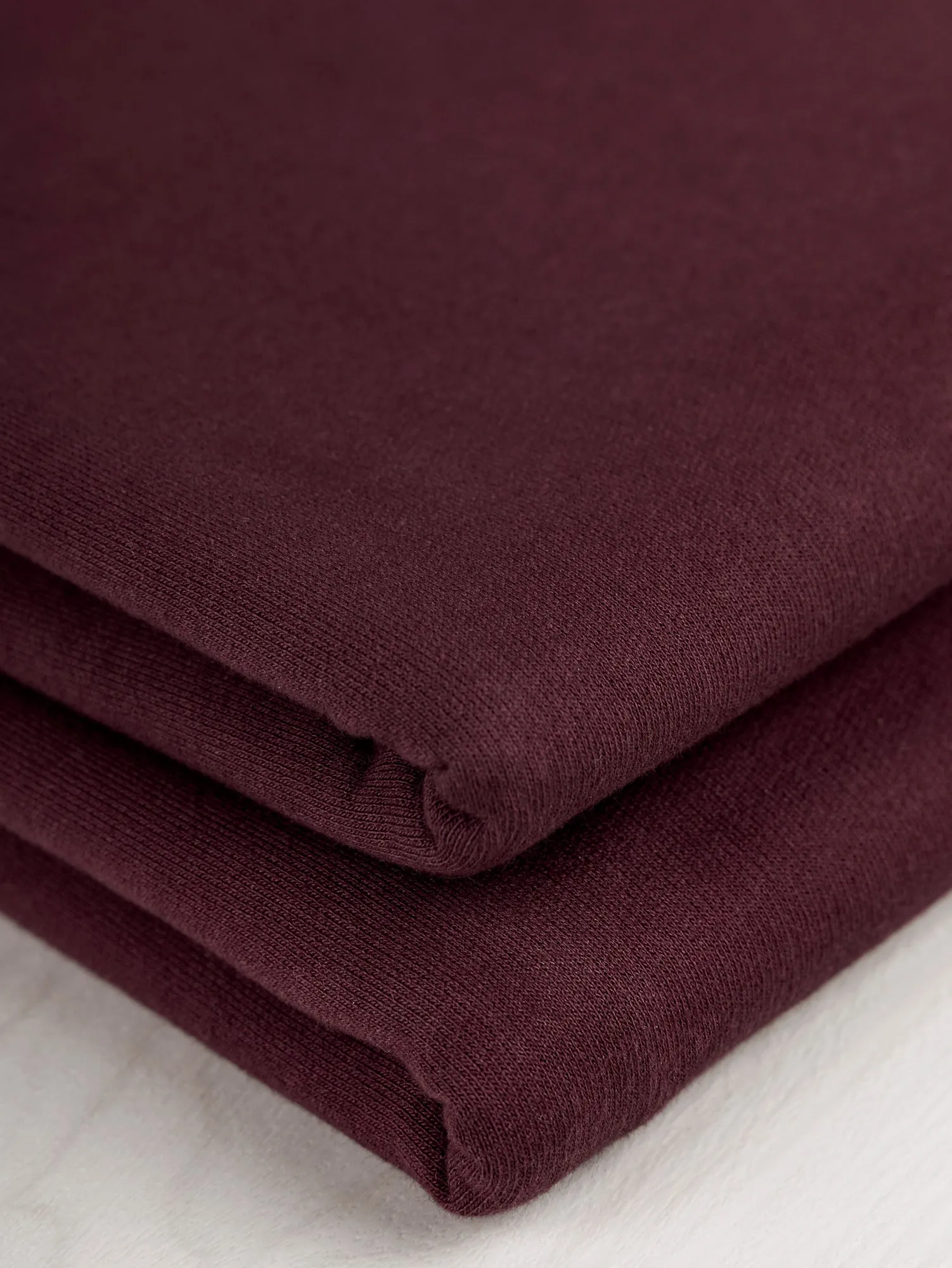 Organic Cotton Heavy French Terry - Bordeaux