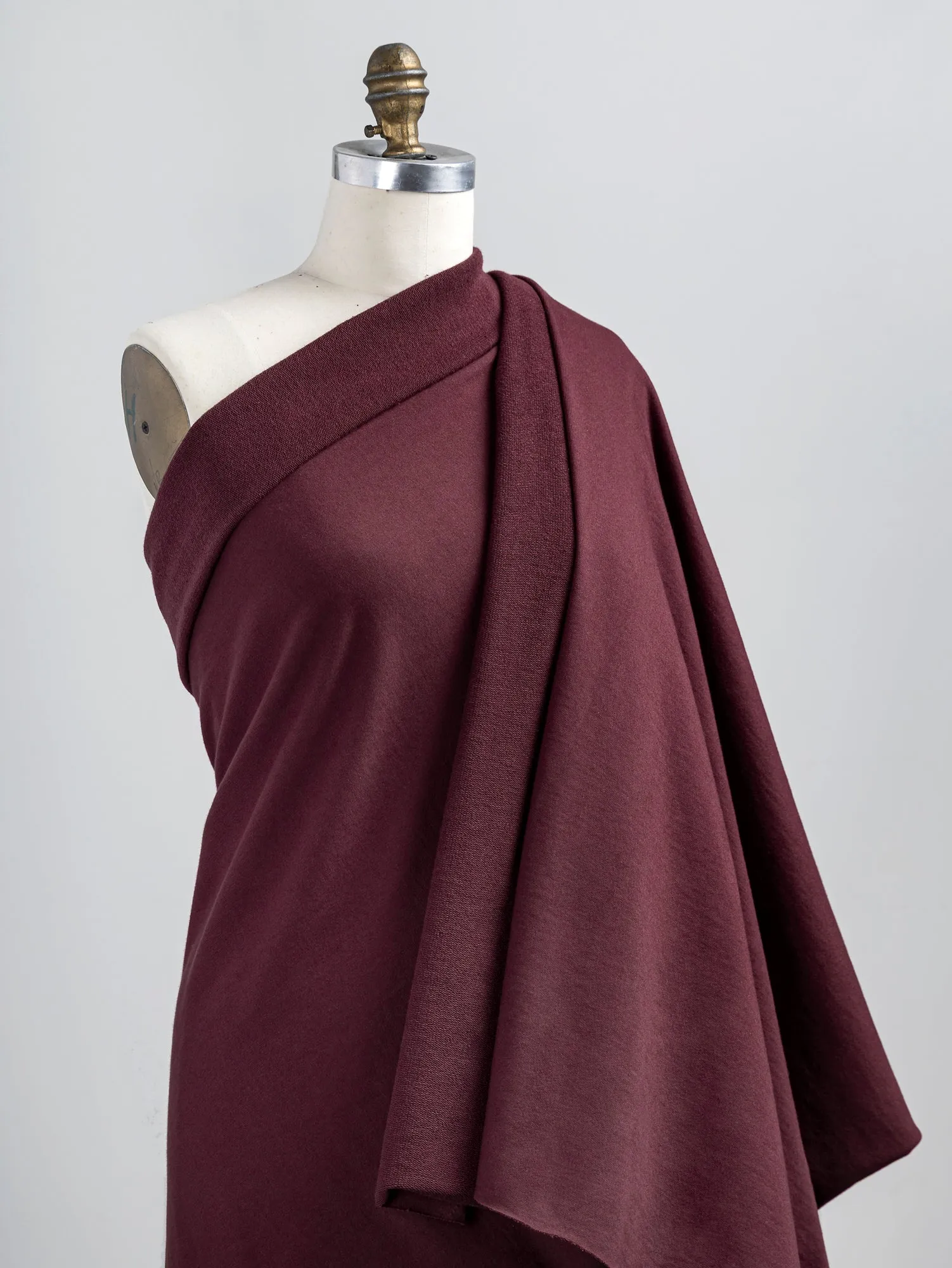 Organic Cotton Heavy French Terry - Bordeaux