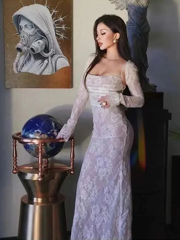Outfit Formal Tie Up Back Long Robe Party Evening Dresses