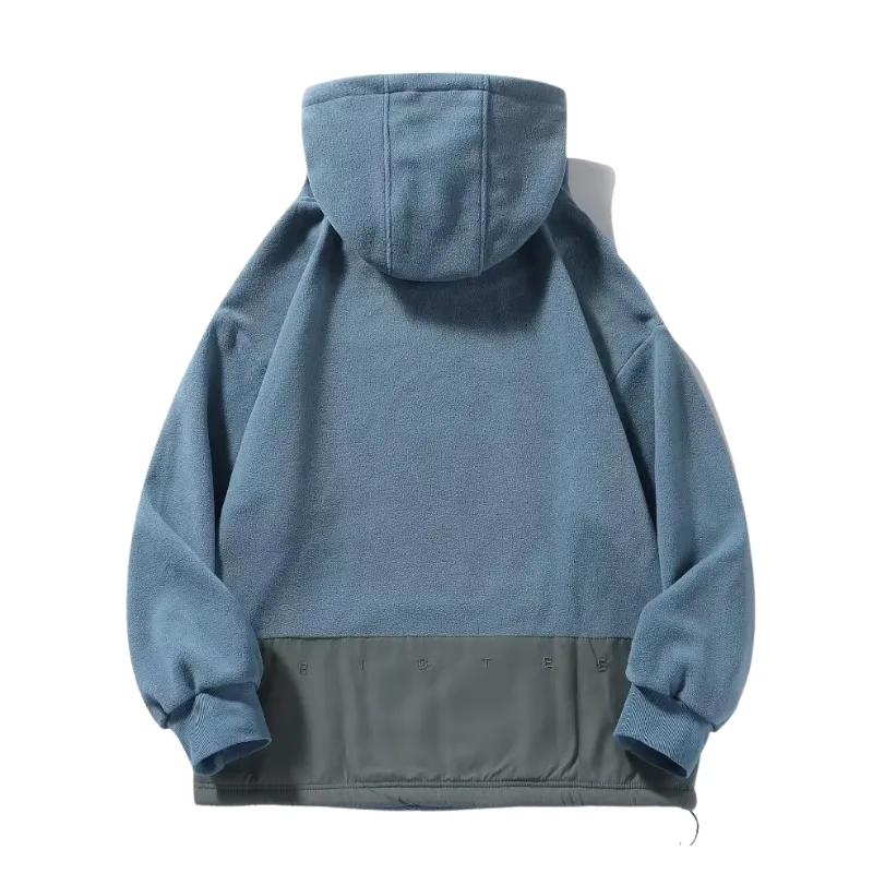 Oversize Solid Color Sherpa Hoodie