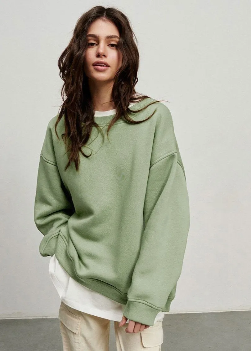 Oversized Charcoal Sweatshirt - Minimalist Comfort