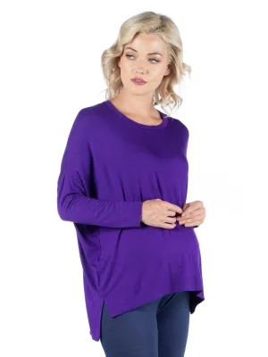 Oversized Long Sleeve Maternity Dolman Top