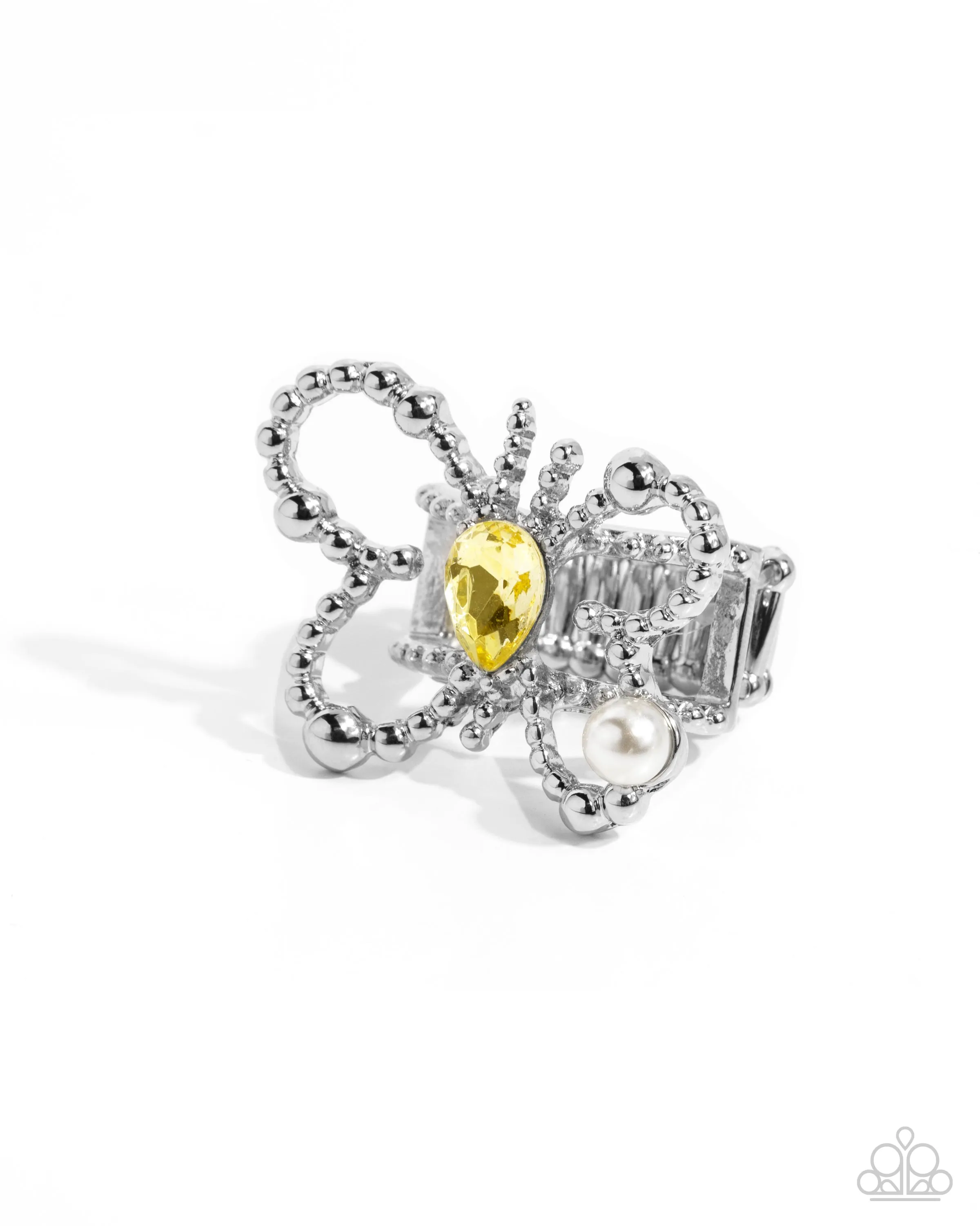 Paparazzi Aerial Artifact - Yellow Ring