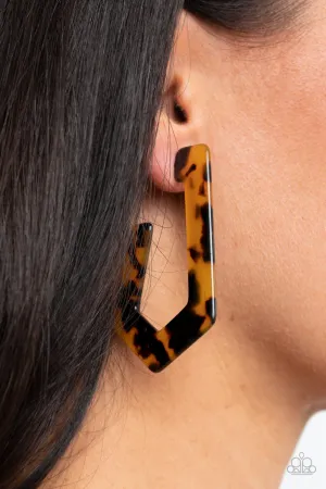 Paparazzi Flat Out Fearless - Multi Acrylic Earrings