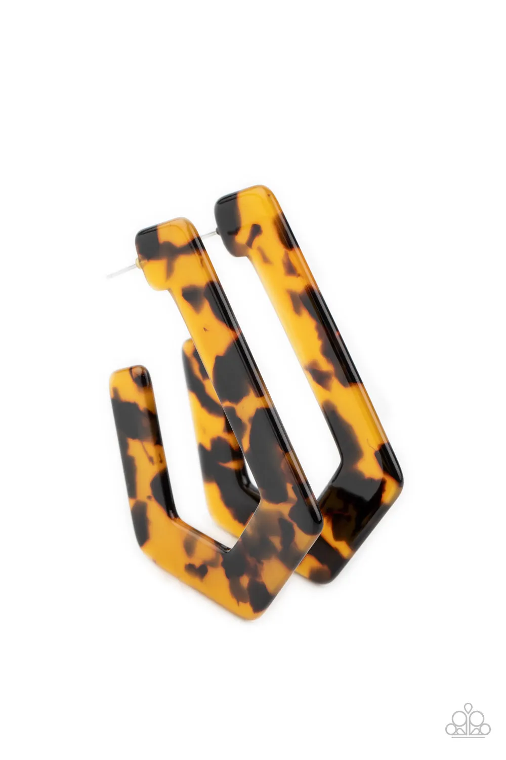 Paparazzi Flat Out Fearless - Multi Acrylic Earrings