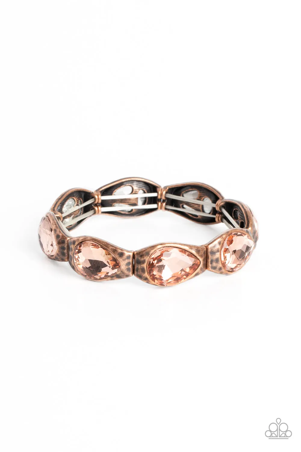 Paparazzi Formally Forged Necklace Copper & Formal Fanfare Bracelet Copper