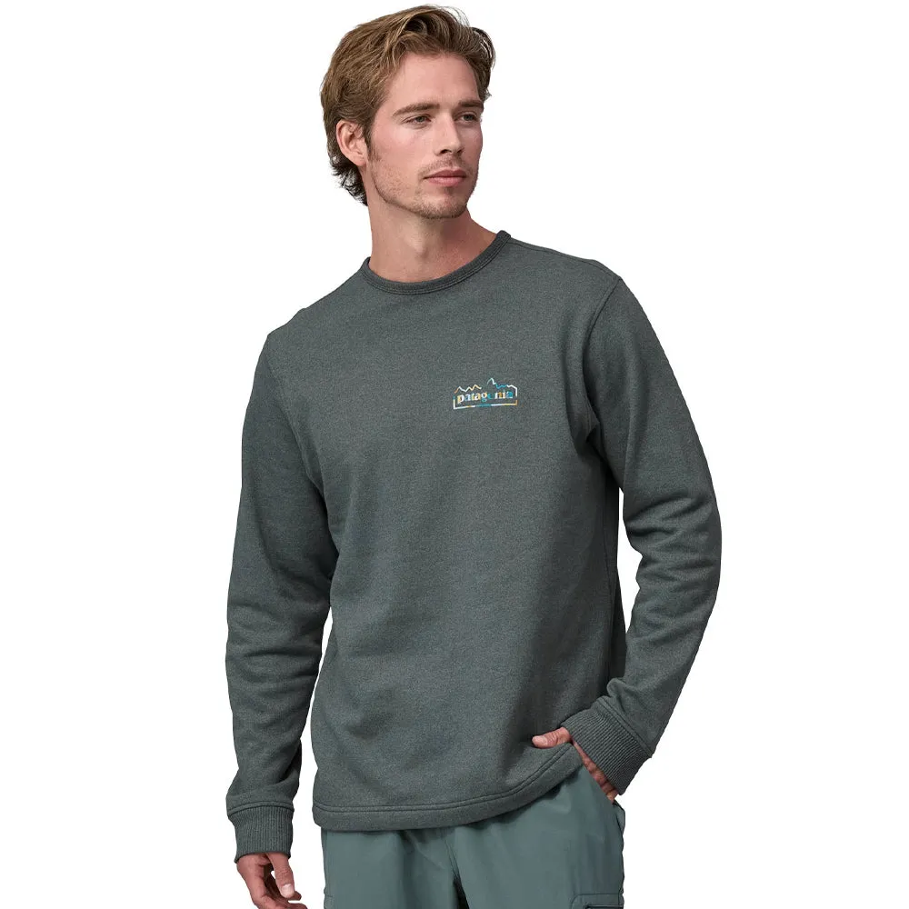 Patagonia LW Unity Fitz Wildrise Crew Sweatshirt - Ink Black