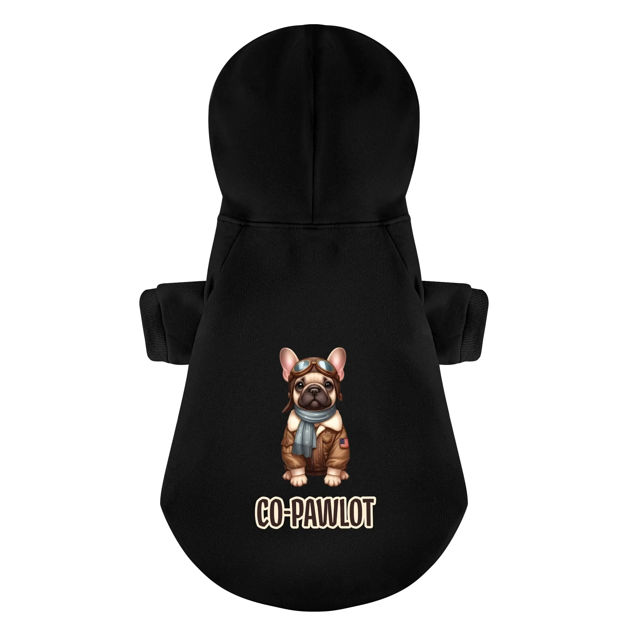 Paw Pilot and Co-Pawlot - Matching French Bulldog Hoodies – Stylish, Cozy & Personalized!