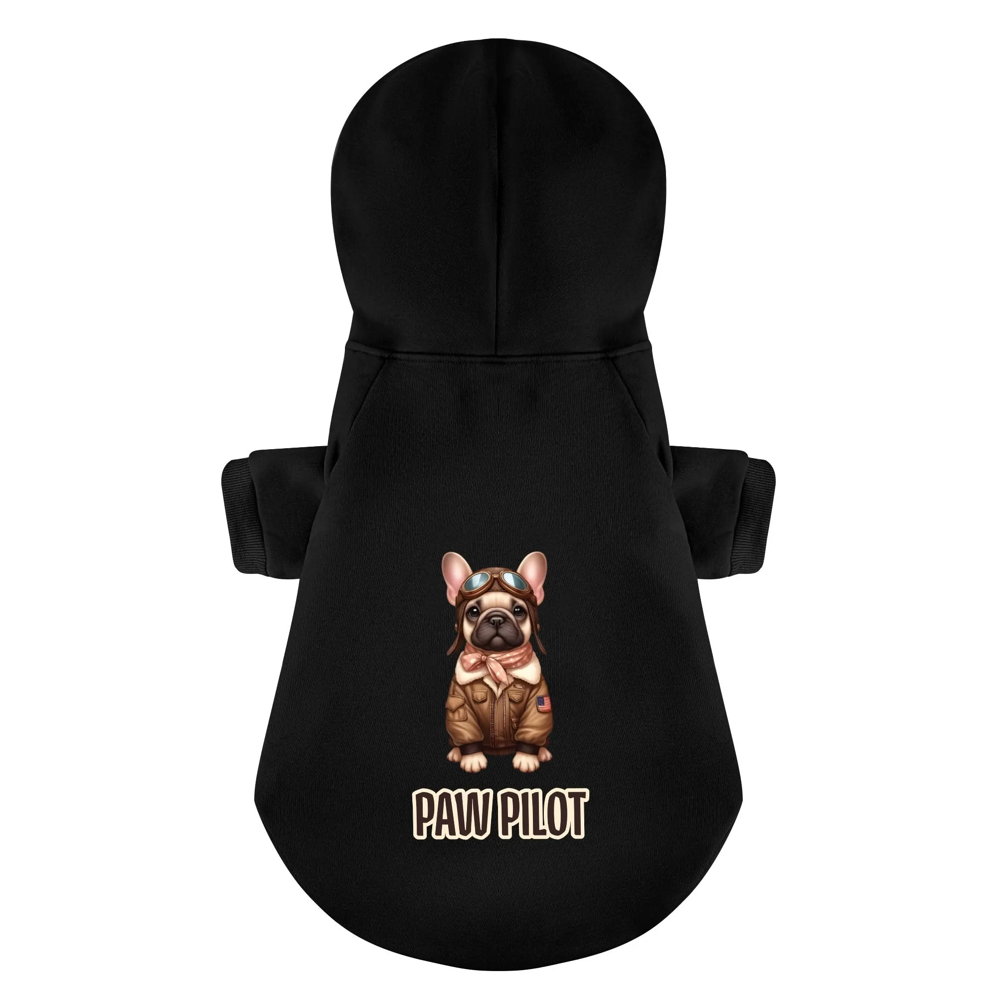 Paw Pilot and Co-Pawlot - Matching French Bulldog Hoodies – Stylish, Cozy & Personalized!