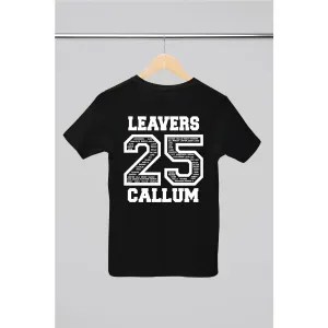 Personalised 2025  School College Leavers T-shirt Top