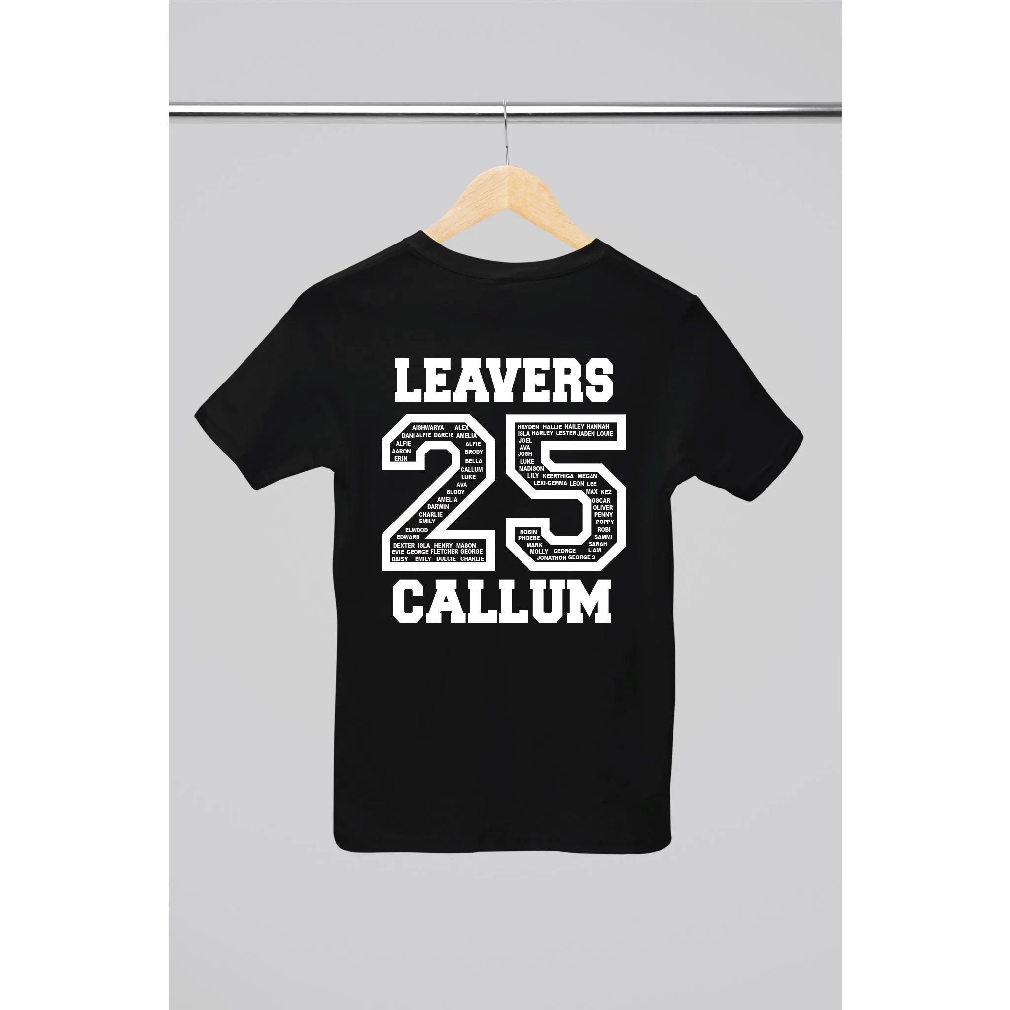 Personalised 2025  School College Leavers T-shirt Top