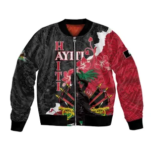 Personalised Afro Ayiti Neg Marron Bomber Jacket Dashiki Mix Polynesian Pattern LT01
