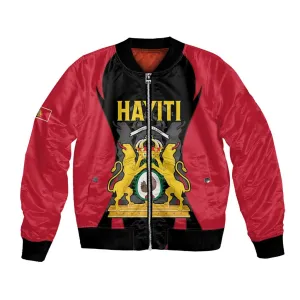 Personalised First Empire Of Haiti Bomber Jacket Coat Of Arms Sporty Style LT15