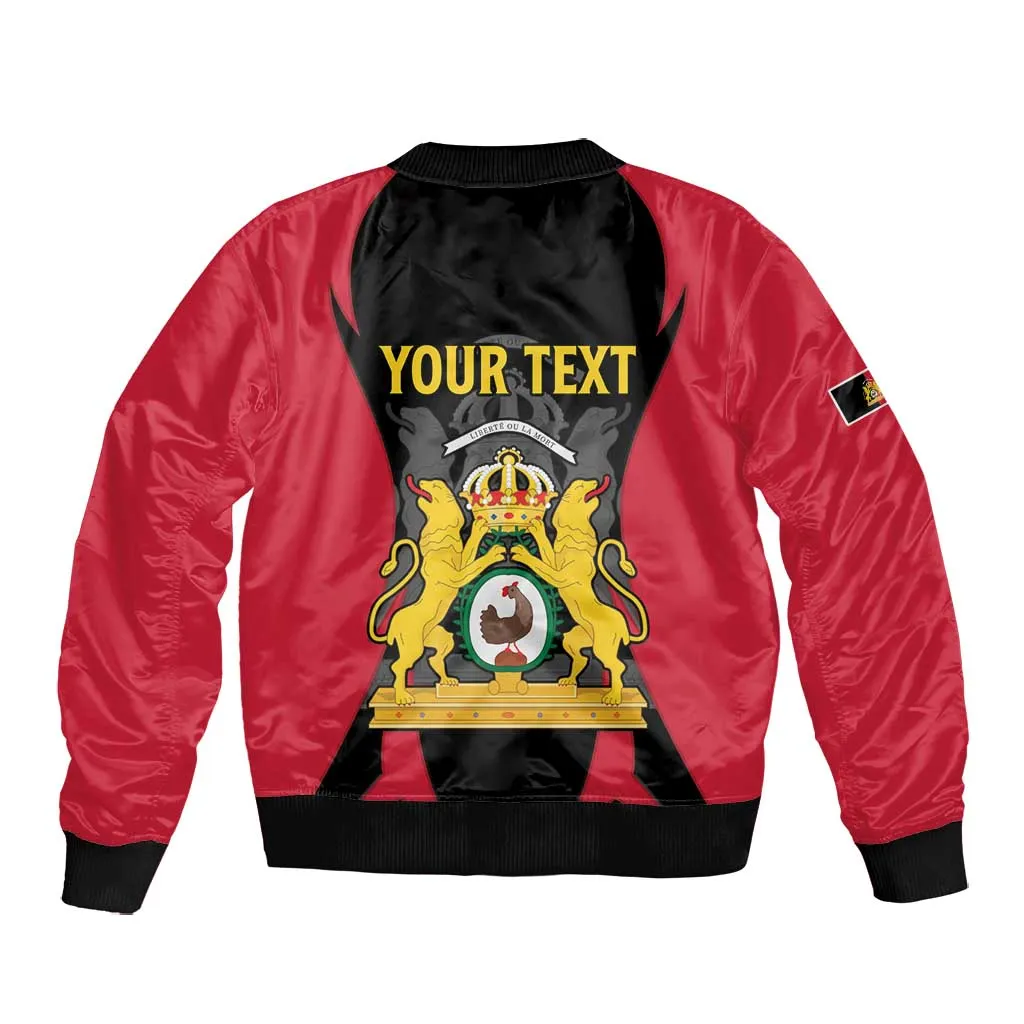 Personalised First Empire Of Haiti Bomber Jacket Coat Of Arms Sporty Style LT15