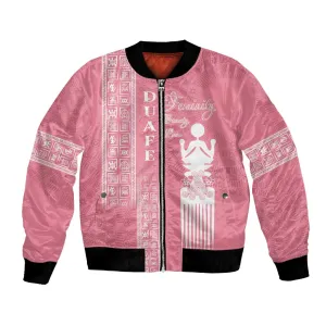 Personalized Adinkra Afro-Akan Culture Bomber Jacket Duafe - Women's Day LT7