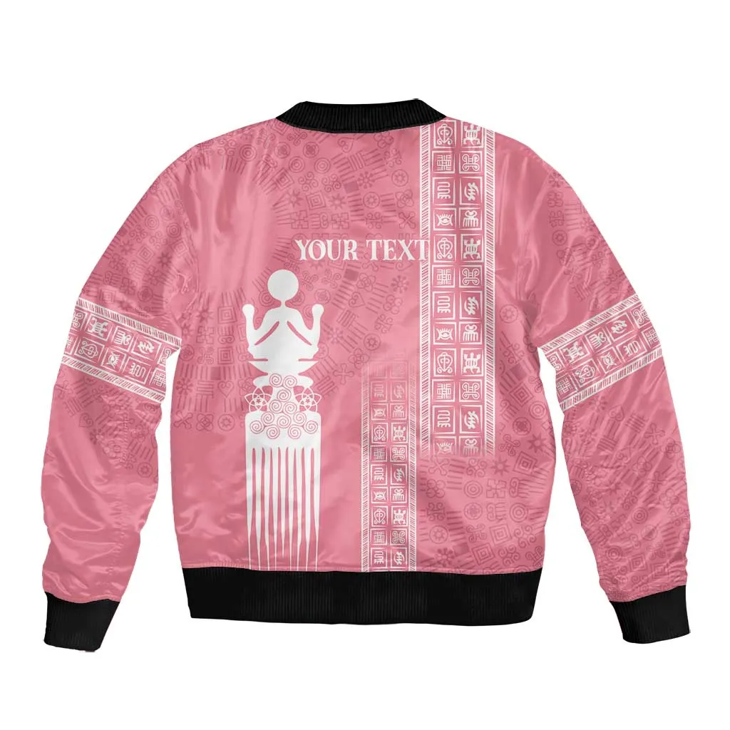 Personalized Adinkra Afro-Akan Culture Bomber Jacket Duafe - Women's Day LT7