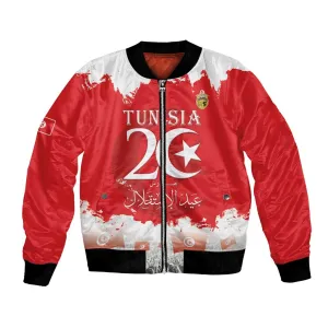 Personalized Afro Tunisia Bomber Jacket Happy 69th Anniversary Independence LT15