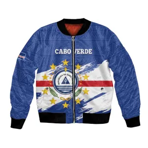 Personalized Cape Verde Bomber Jacket Coat Of Arms - African Pattern LT14