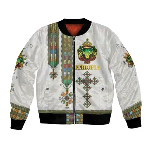 Personalized Ethiopia Lion Of Judah Bomber Jacket Tibeb Style LT9