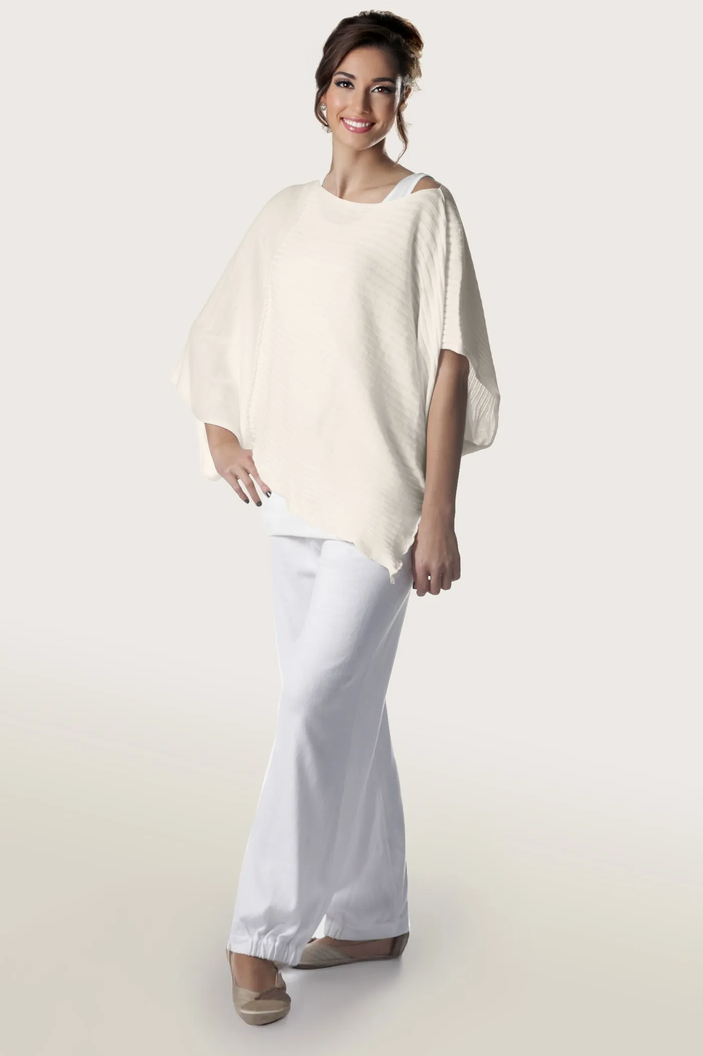Pima Cotton Butterfly Boatneck Sweater