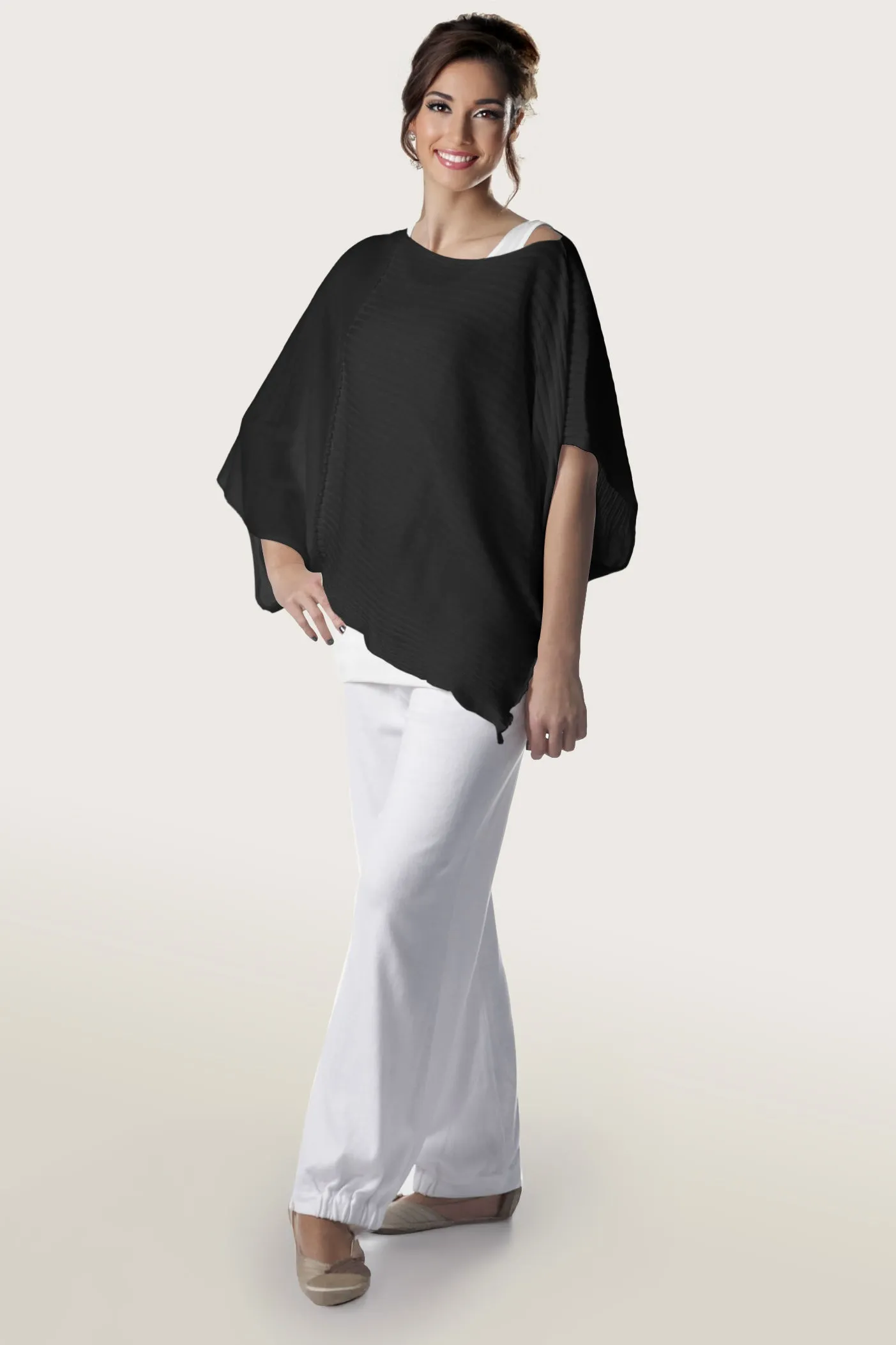 Pima Cotton Butterfly Boatneck Sweater