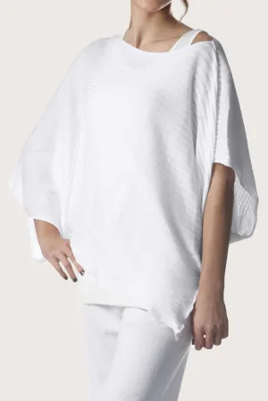 Pima Cotton Butterfly Boatneck Sweater