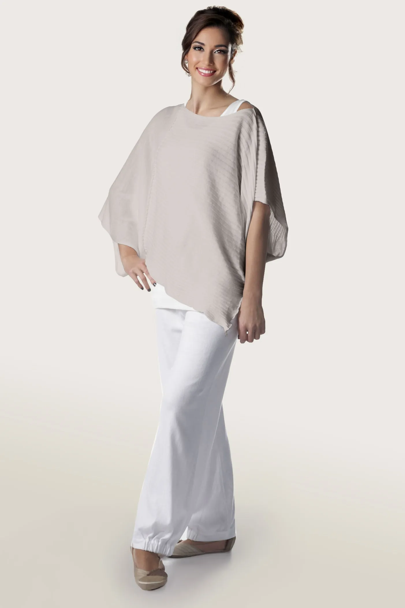 Pima Cotton Butterfly Boatneck Sweater