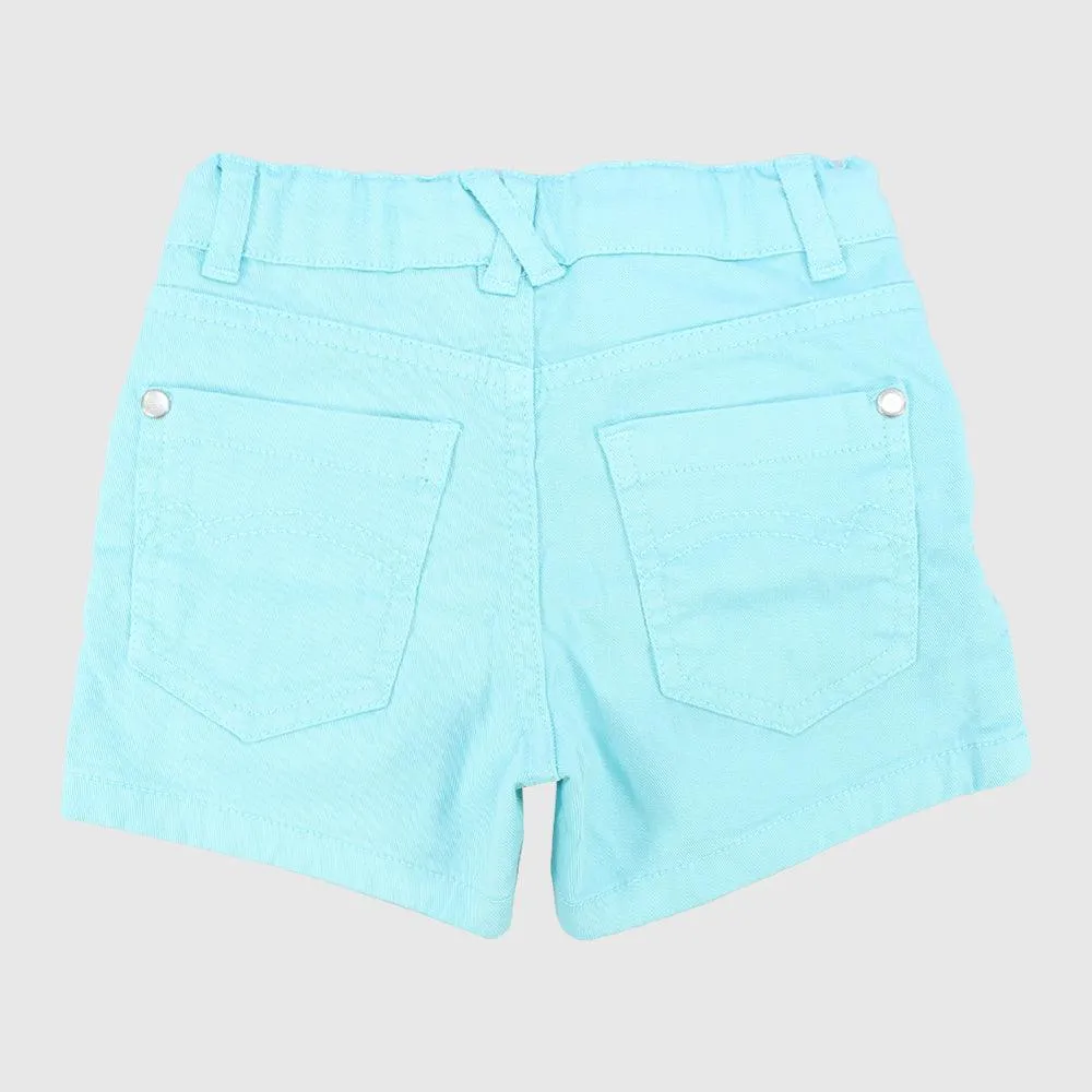 Plain Gabardine Shorts