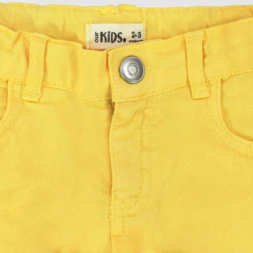 Plain Gabardine Shorts