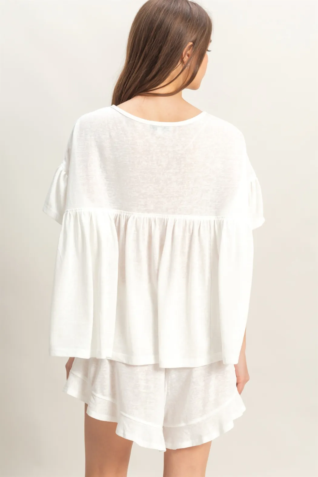 Pocket Det Boxy Top