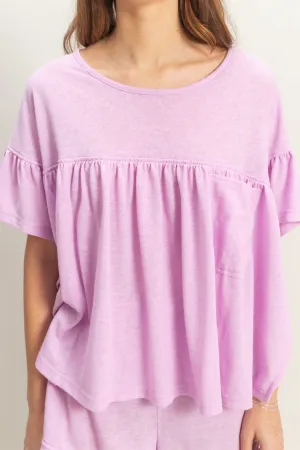 Pocket Det Boxy Top