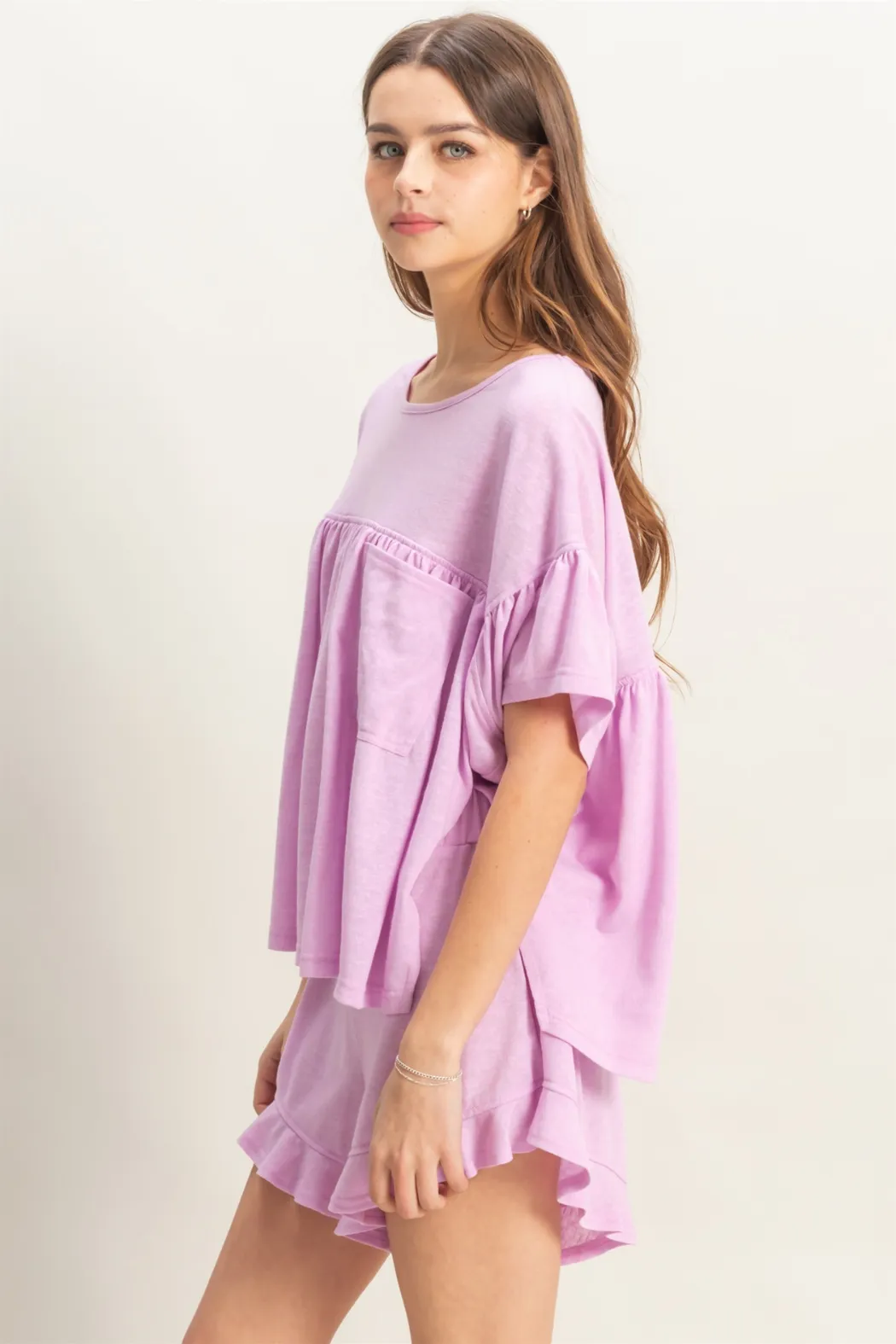 Pocket Det Boxy Top