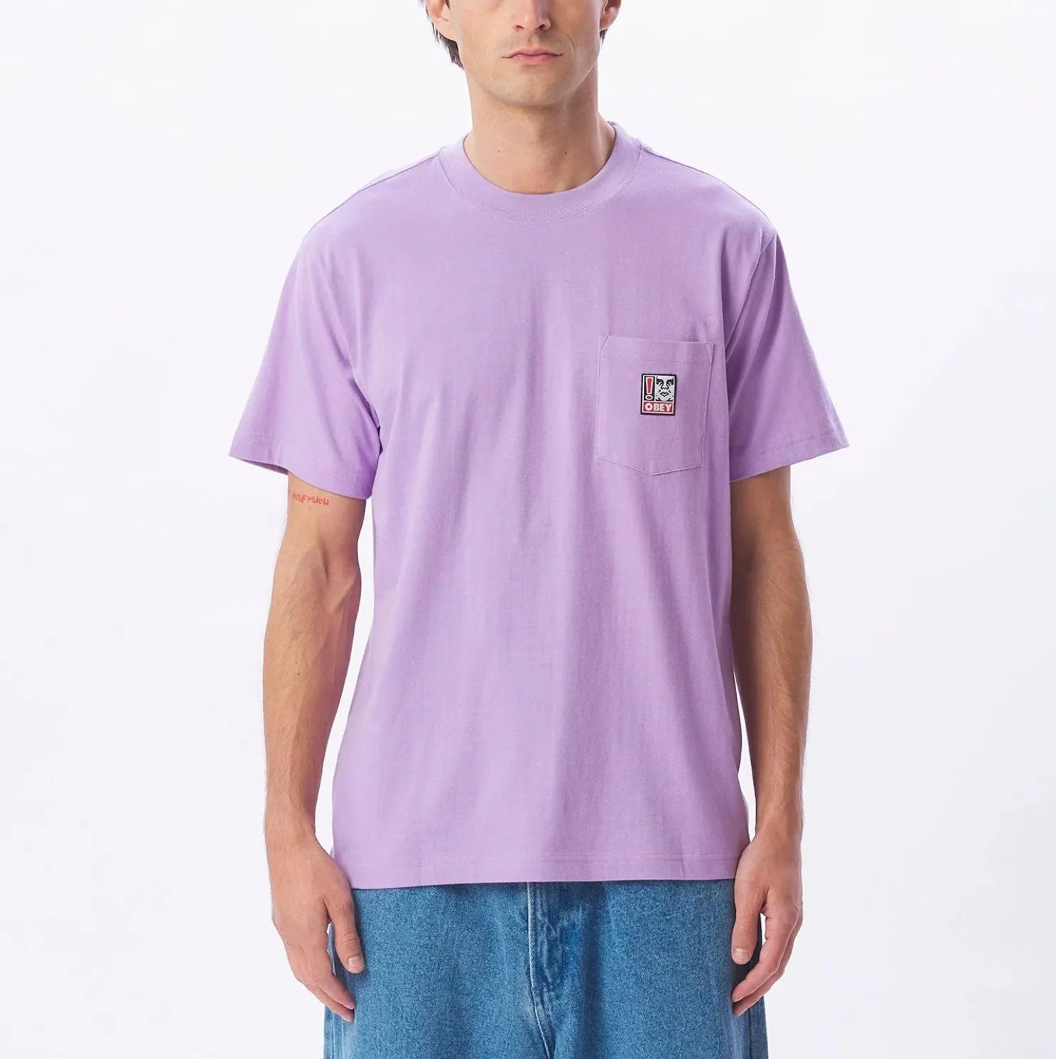 Point Pocket Organic T-Shirt Digital lavender
