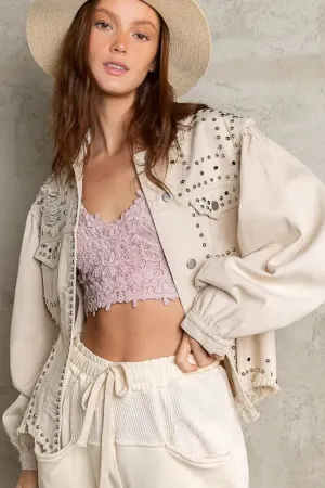 Pol Clothing Inc. Rustic Babe Jacket – Edgy Denim Meets Chic Style