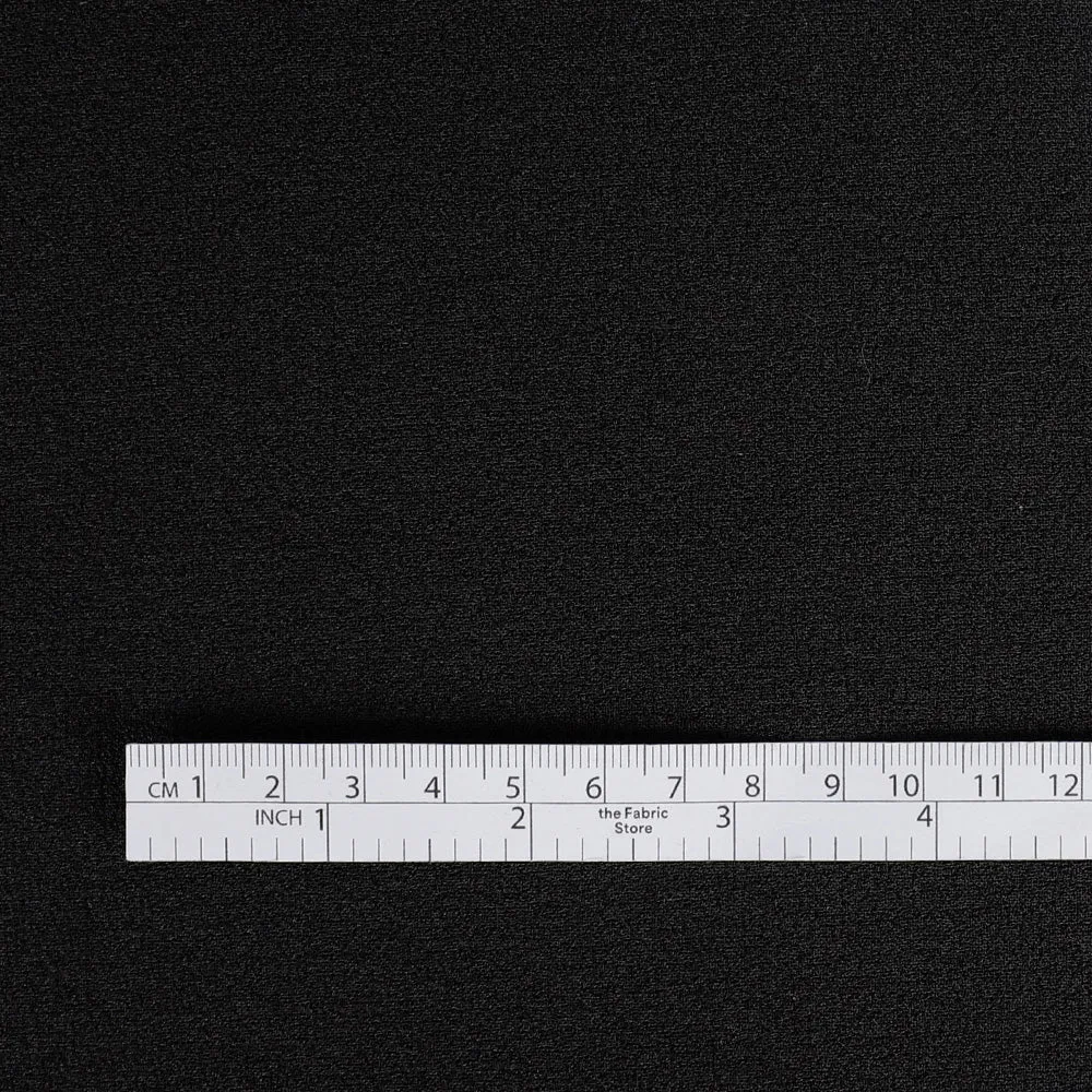 Poly Double Crepe - Black