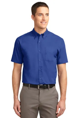 Port Authority Short Sleeve Easy Care Shirt.  S508 Royal/ Classic Navy