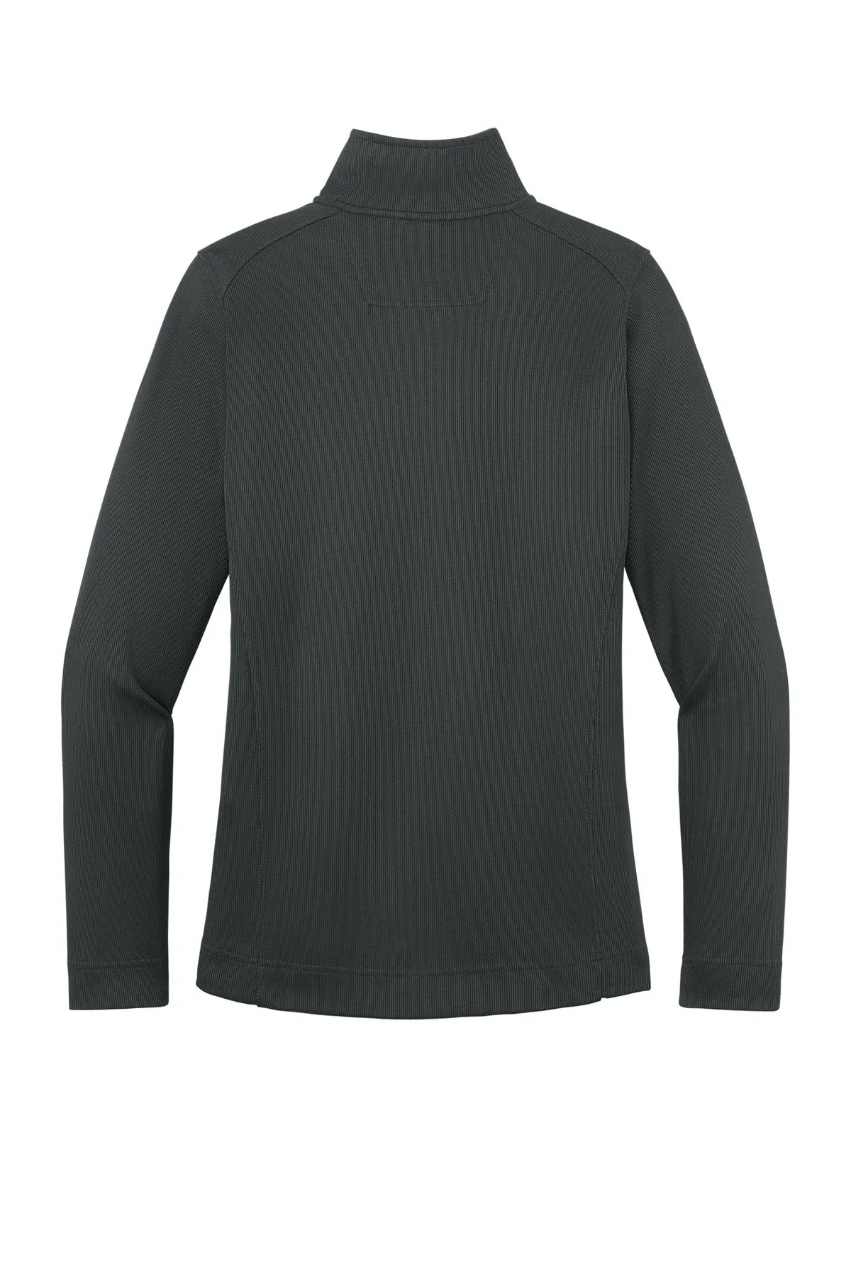 Port Authority Women's Vertical Texture Full-Zip Jacket. L805 Iron Grey/ Black