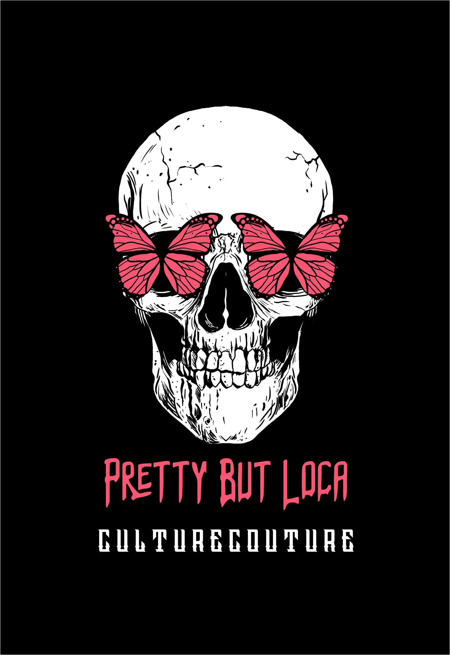 Pretty But Loca Hoodie/Black/Clean