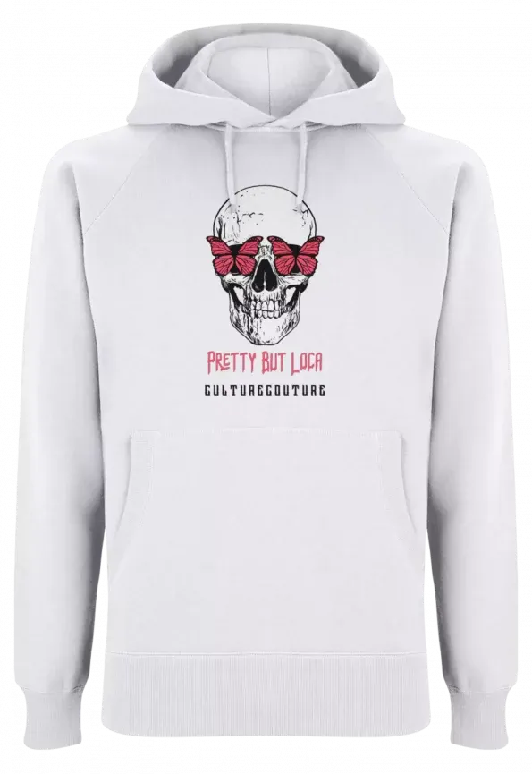 Pretty But Loca Hoodie/White/Clean