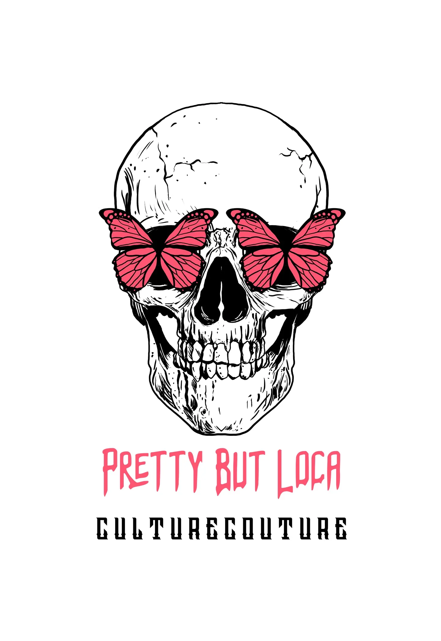 Pretty But Loca Hoodie/White/Clean