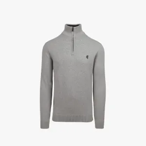 Pringle Mens Harry 1/4 Zip Sweater Grey
