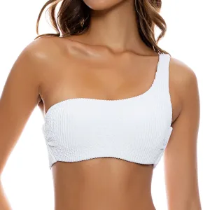 PURA CURIOSIDAD - One Shoulder Lace Back Top