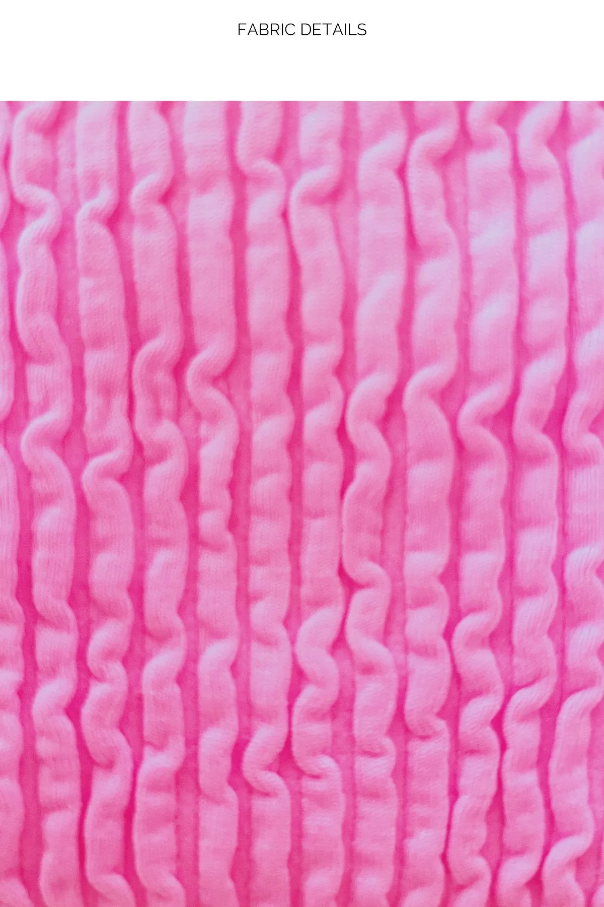 PURA CURIOSIDAD - Triangle Top & Wavy Ruched Back Tie Side Bottom • Miami Vice Pink