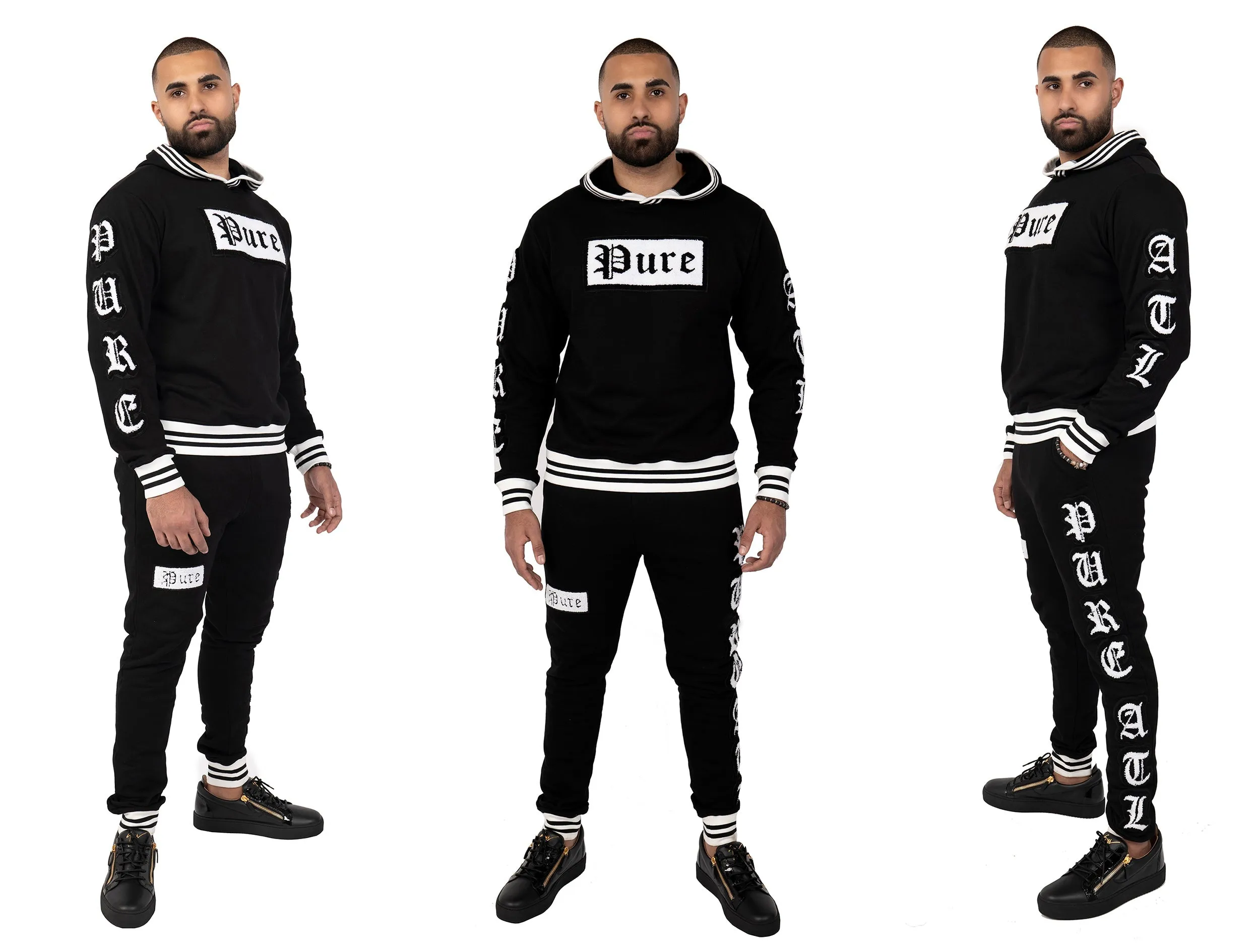 Pure Varsity Block Long Sleeve Hoodie