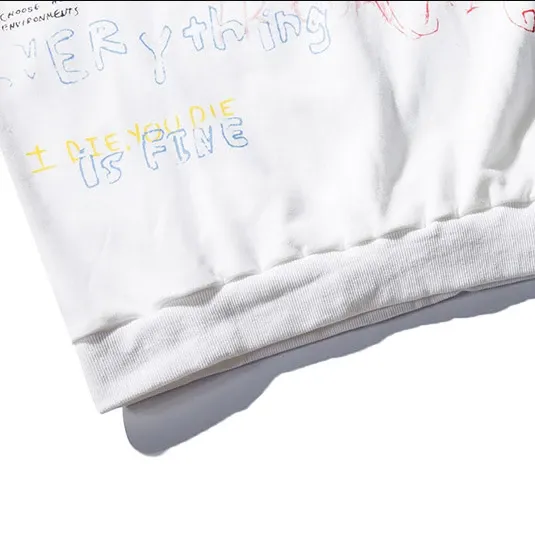 "THOUGHTS" Hoodies Sweatshirt Streetwear Blanc - URB1™