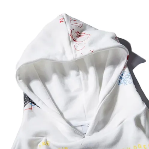 "THOUGHTS" Hoodies Sweatshirt Streetwear Blanc - URB1™