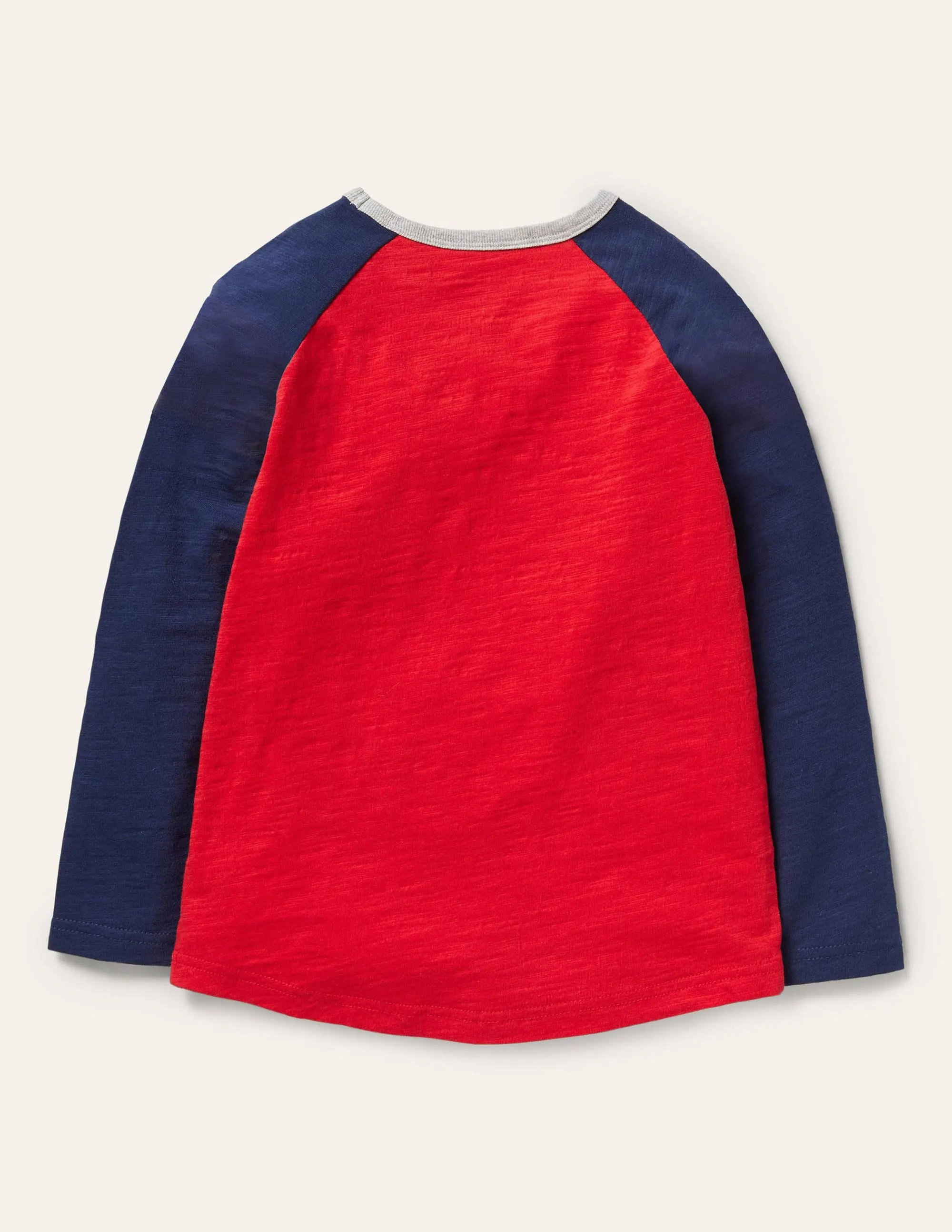 Raglan T-Shirt-Rocket Red/Starboard Blue