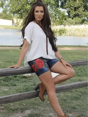 Raining Roses Shorts