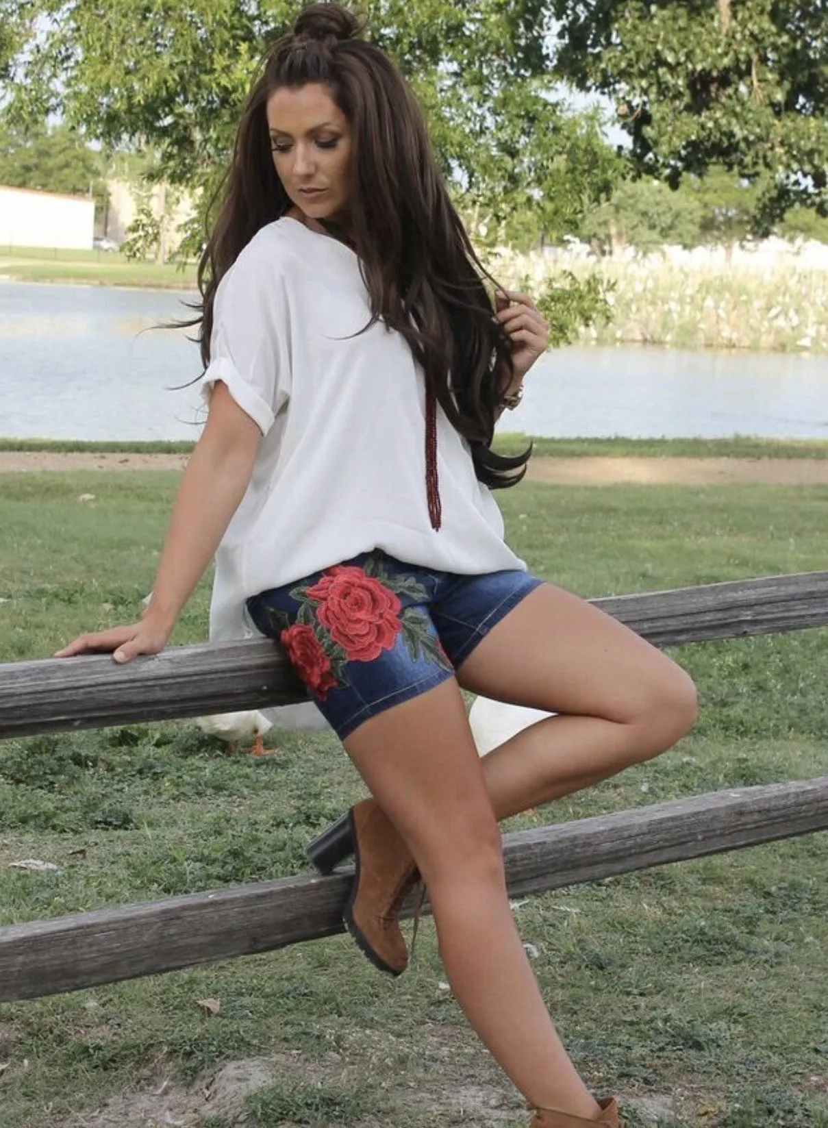 Raining Roses Shorts
