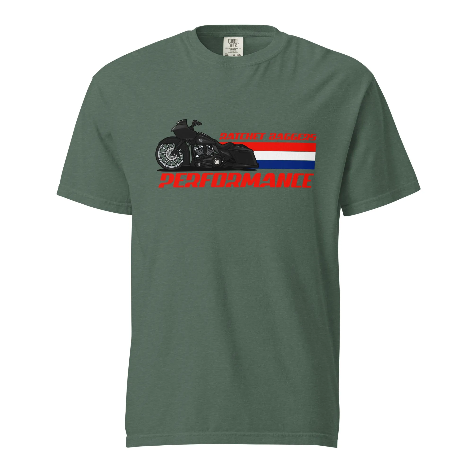 Ratchet Bagger Flag front Unisex garment-dyed heavyweight t-shirt